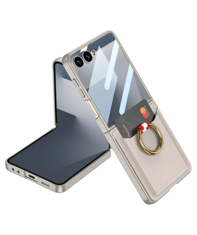 Coque Samsung Galaxy Z Flip 7 Porte-Carte avec Anneau | ALL-IN-ONE