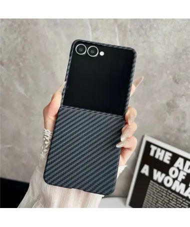 Coque Samsung Galaxy Z Flip 7 Fibre de Carbone Magnétique | VELOCITY Noir - photo 6