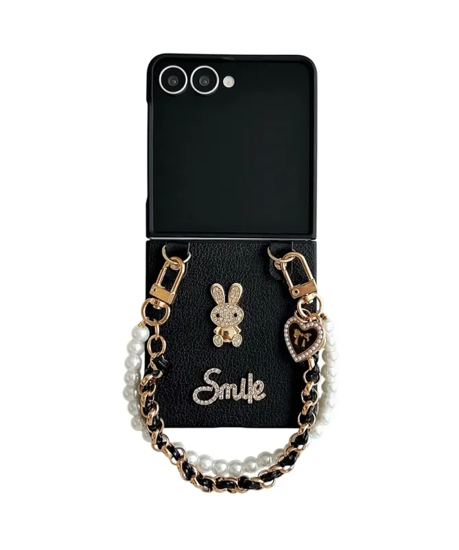 Coque Samsung Galaxy Z Flip 7 avec Anse Perles | COUTURE