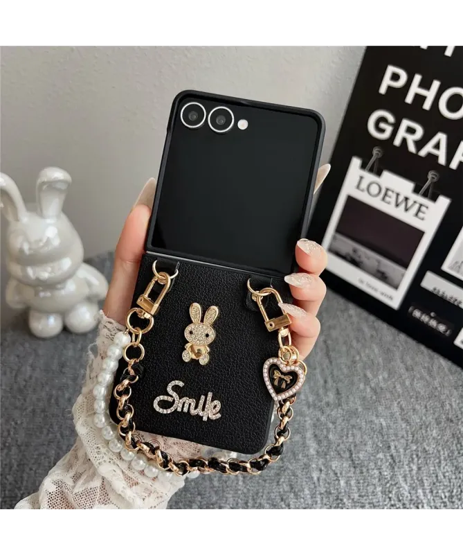 Coque Samsung Galaxy Z Flip 7 avec Anse Perles | COUTURE