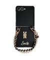 Coque Samsung Galaxy Z Flip 7 avec Anse Perles et Lapin | CHIC