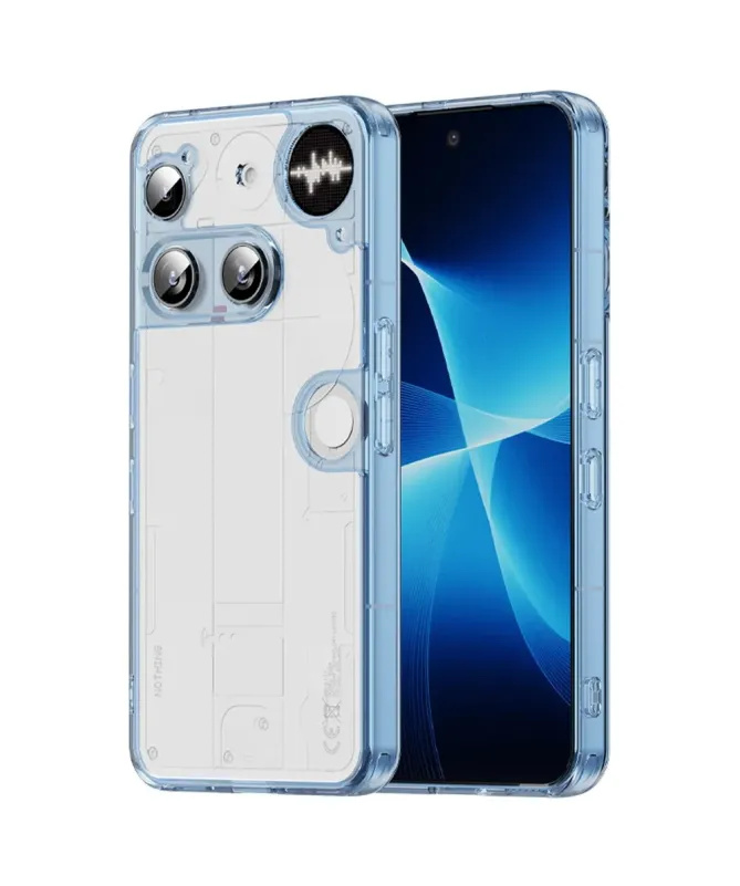 Coque Nothing Phone (3) Transparente Contour Couleuré