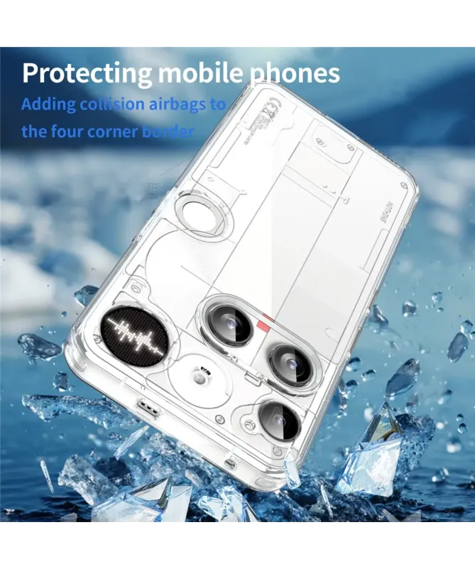 Coque Nothing Phone (3) Transparente Contour Couleuré