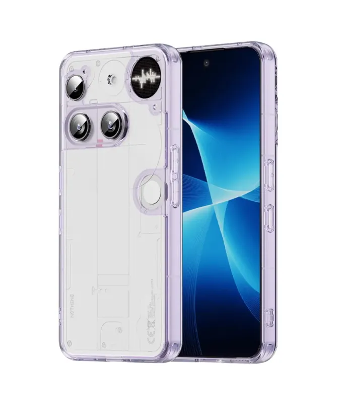 Coque Nothing Phone (3) Transparente Contour Couleuré