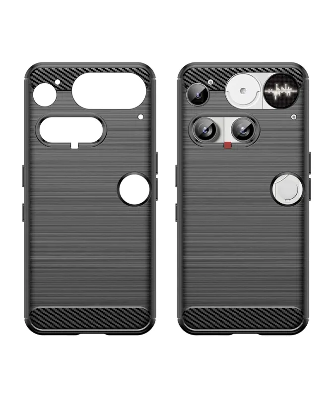 Coque Nothing Phone (3) flexible effet brossé