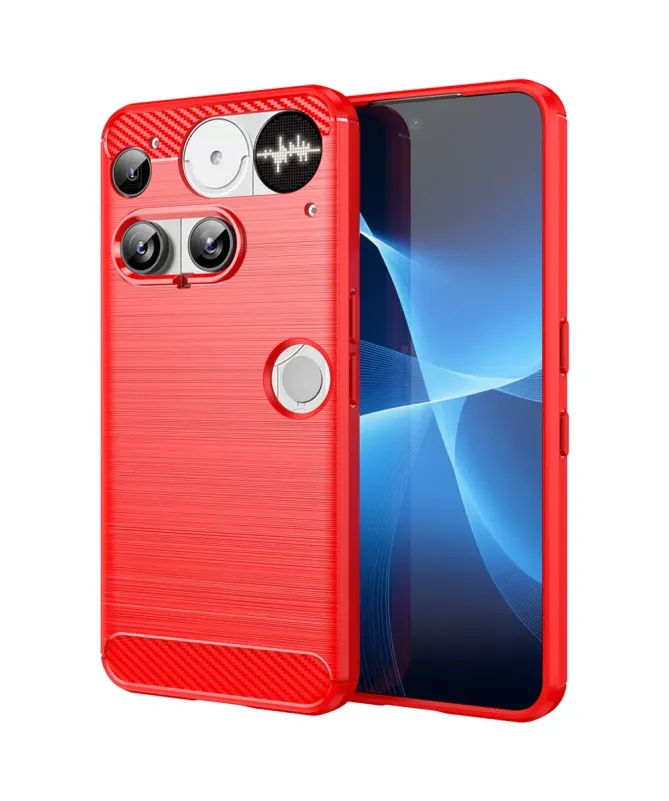 Coque Nothing Phone (3) flexible effet brossé