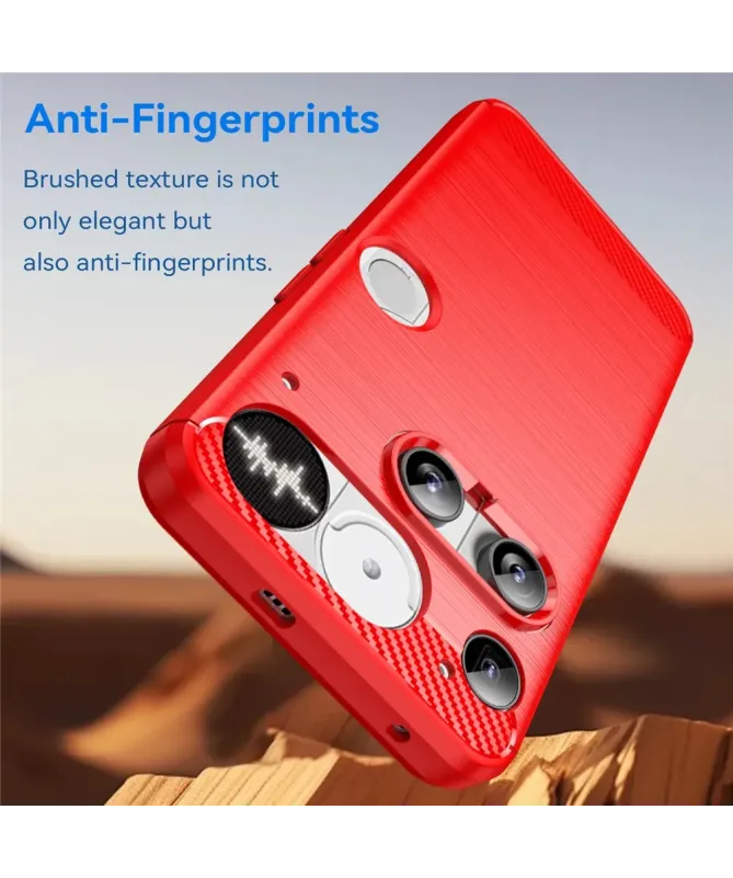 Coque Nothing Phone (3) flexible effet brossé