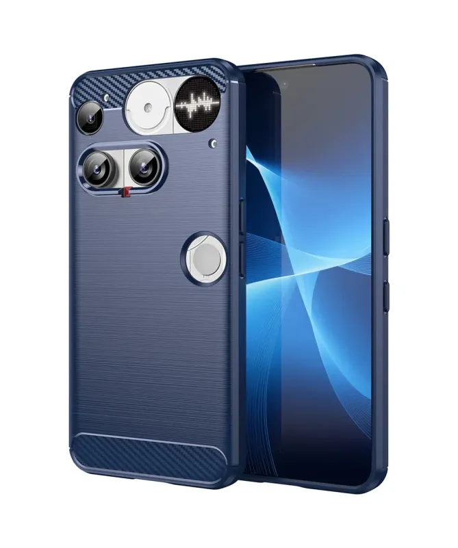 Coque Nothing Phone (3) flexible effet brossé