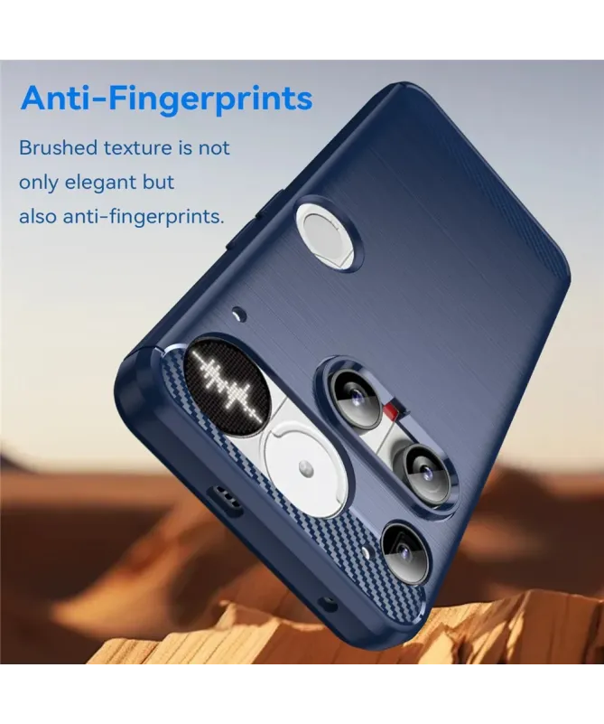 Coque Nothing Phone (3) flexible effet brossé