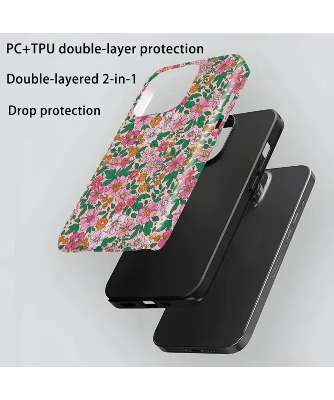 Coque iPhone 16 Pro Max Fleurs Colorées