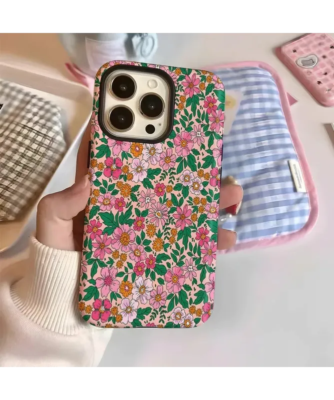 Coque iPhone 16 Pro Max Fleurs Colorées
