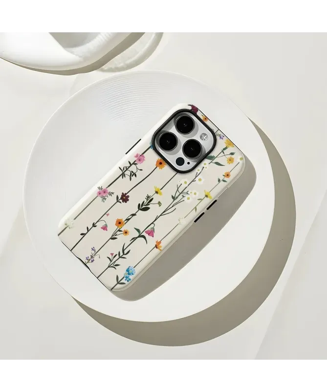 Coque iPhone 16 Pro Max Lignes Florales