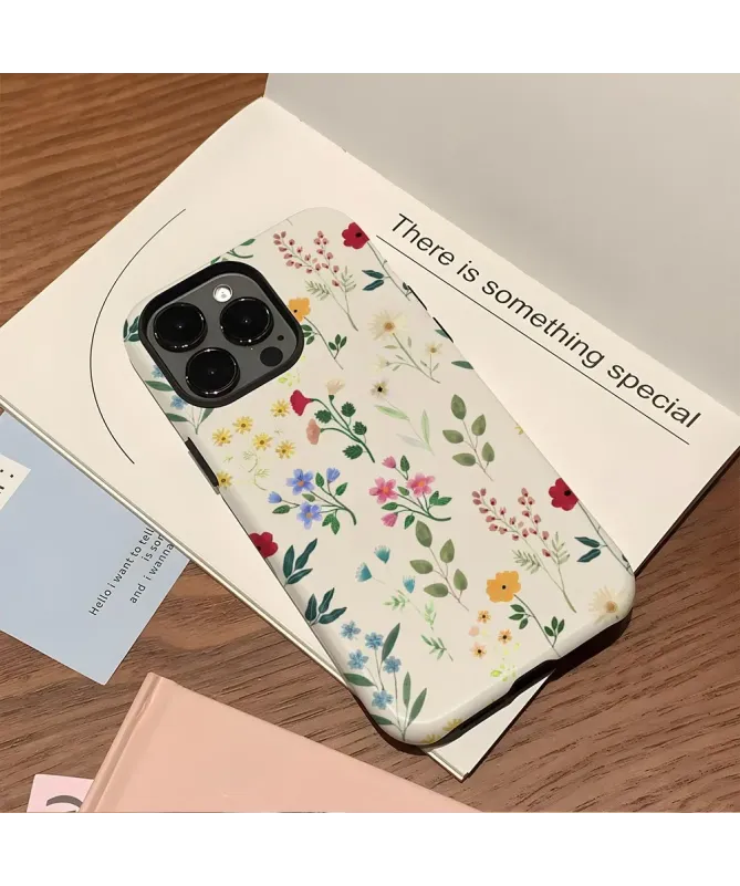 Coque iPhone 16 Pro Max Lignes Florales