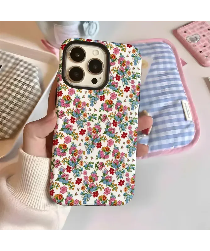 Coque iPhone 16 Pro Max Bouquets de Fleurs Colorées
