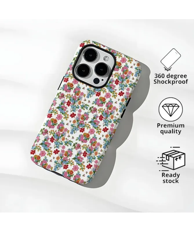 Coque iPhone 16 Pro Max Bouquets de Fleurs Colorées