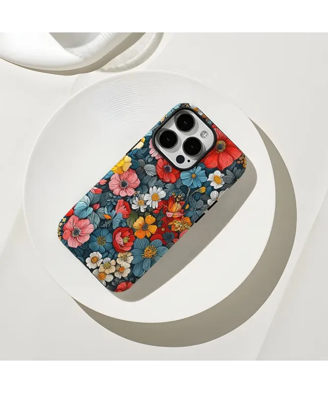 Coque iPhone 16 Pro Max Tapisserie Florale