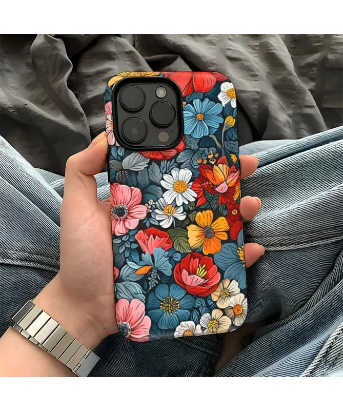 Coque iPhone 16 Pro Max Tapisserie Florale