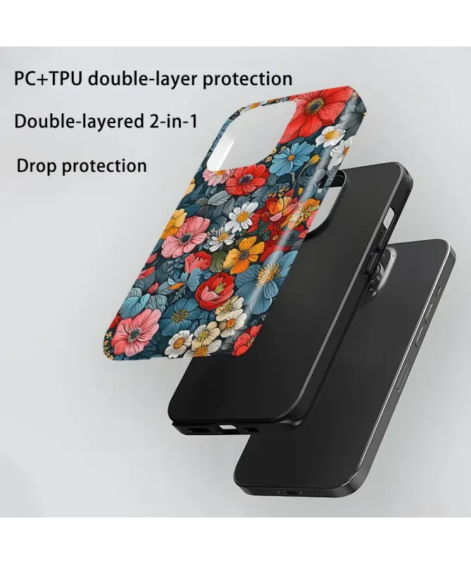 Coque iPhone 16 Pro Max Tapisserie Florale