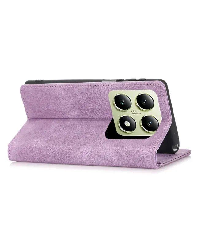 Housse Portefeuille Xiaomi 15T Effet Cuir avec Support
