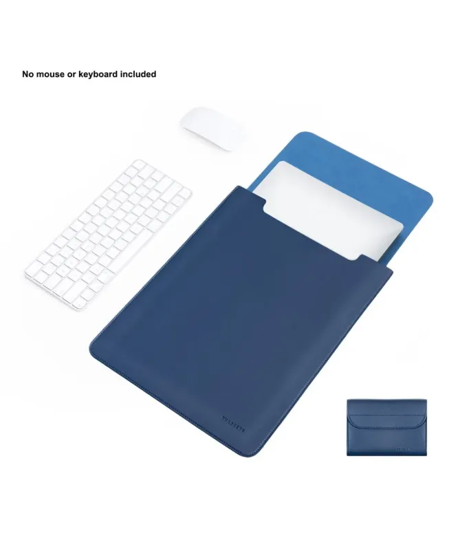 Housse Ordinateur 13 / 13.3 / 14" Effet Cuir avec Pochette Accessoires