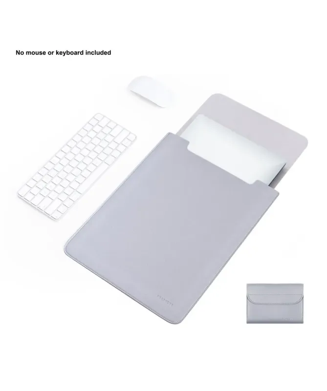 Housse Ordinateur 13 / 13.3 / 14" Effet Cuir avec Pochette Accessoires