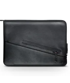 Housse Ordinateur 13 pouces en Cuir Véritable Anti-choc