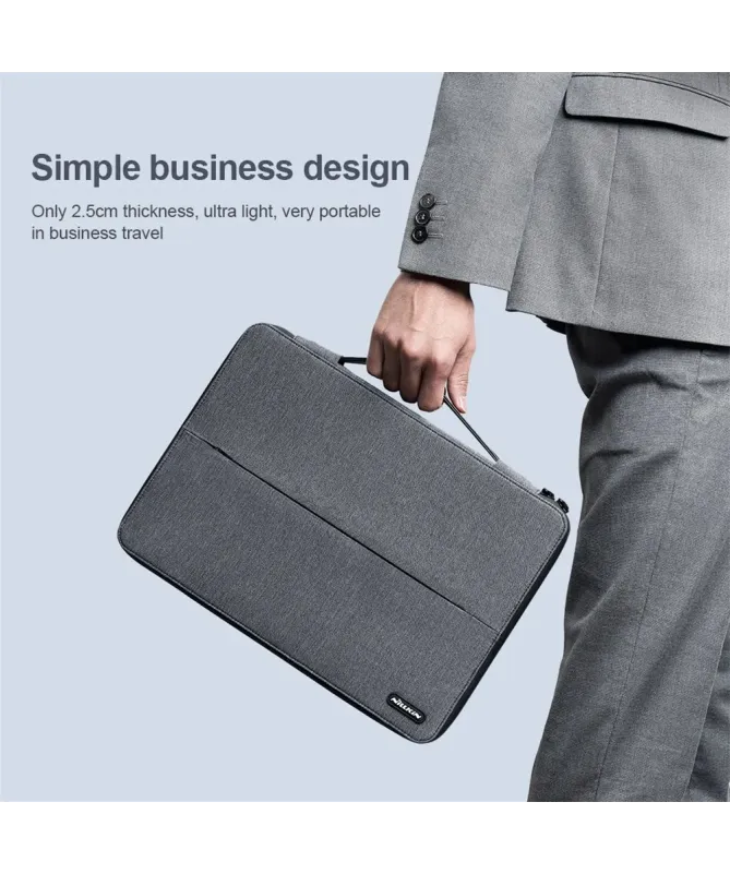 Housse Ordinateur 14 pouces Nillkin Effet Cuir avec Support