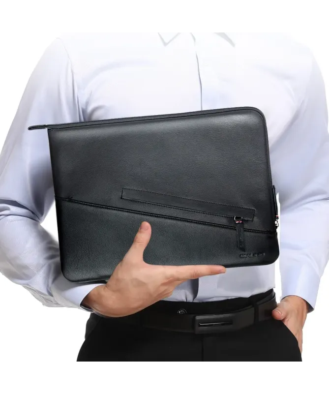 Housse Ordinateur 13 pouces en Cuir Véritable Anti-choc