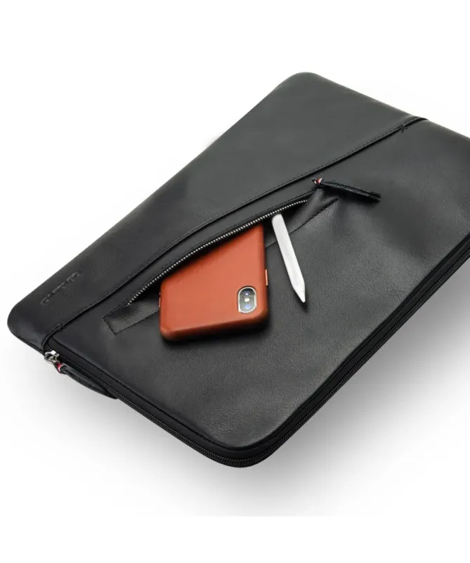 Housse Ordinateur 13 pouces en Cuir Véritable Anti-choc