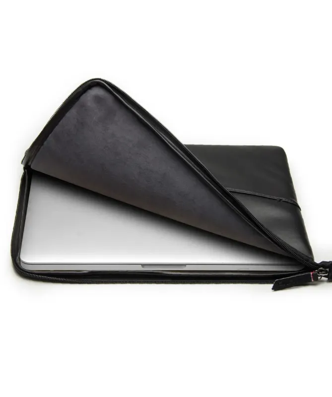 Housse Ordinateur 13 pouces en Cuir Véritable Anti-choc