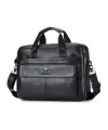 Sacoche Ordinateur 14 pouces en Cuir Véritable Business pour Homme