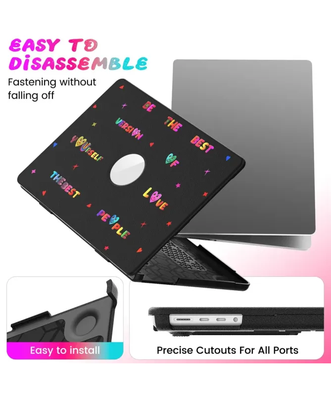 Coque MacBook Pro 14 pouces (2024) / (2023) / (2021) Messages Colorés