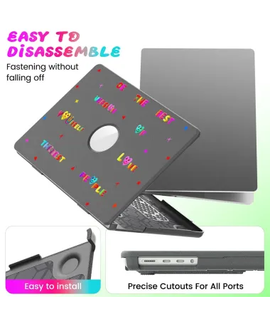 Coque MacBook Pro 14 (2024) / (2023) / (2021) Design Pop | INSPIRE Gris Foncé - photo 9