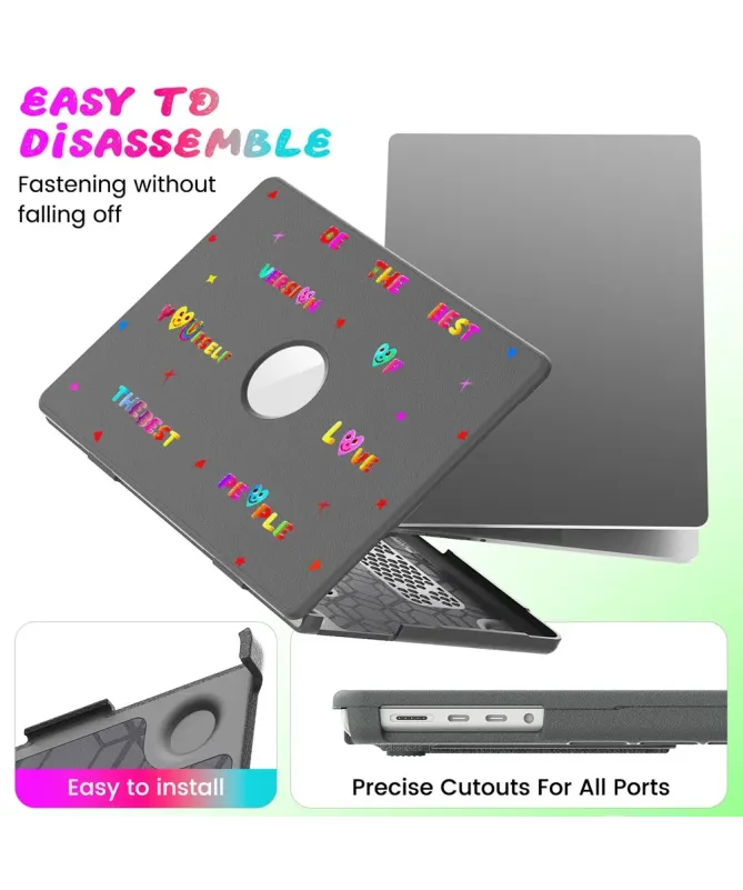 Coque MacBook Pro 14 pouces (2024) / (2023) / (2021) Messages Colorés