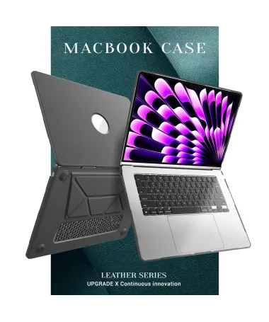 Coque MacBook Air 15 pouces (2023/24/25) avec Support Intégré Gris Foncé - photo 18