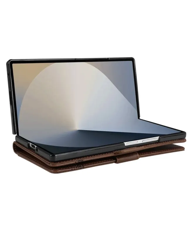 Étui Samsung Galaxy Z Fold 7 portefeuille AZNS simili cuir