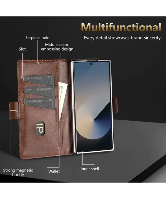 Étui Samsung Galaxy Z Fold 7 portefeuille AZNS simili cuir