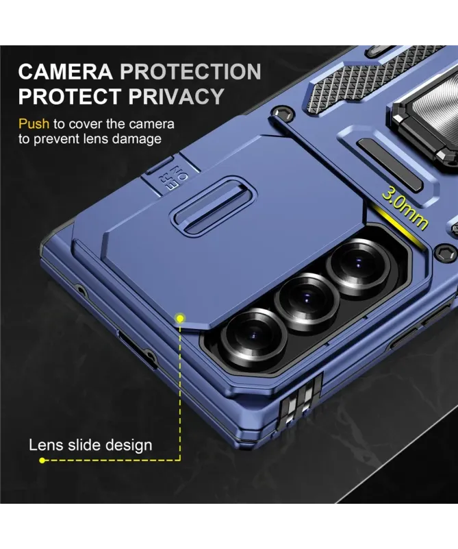 Coque Samsung Galaxy Z Fold 7 ARMOR avec support et cache caméra