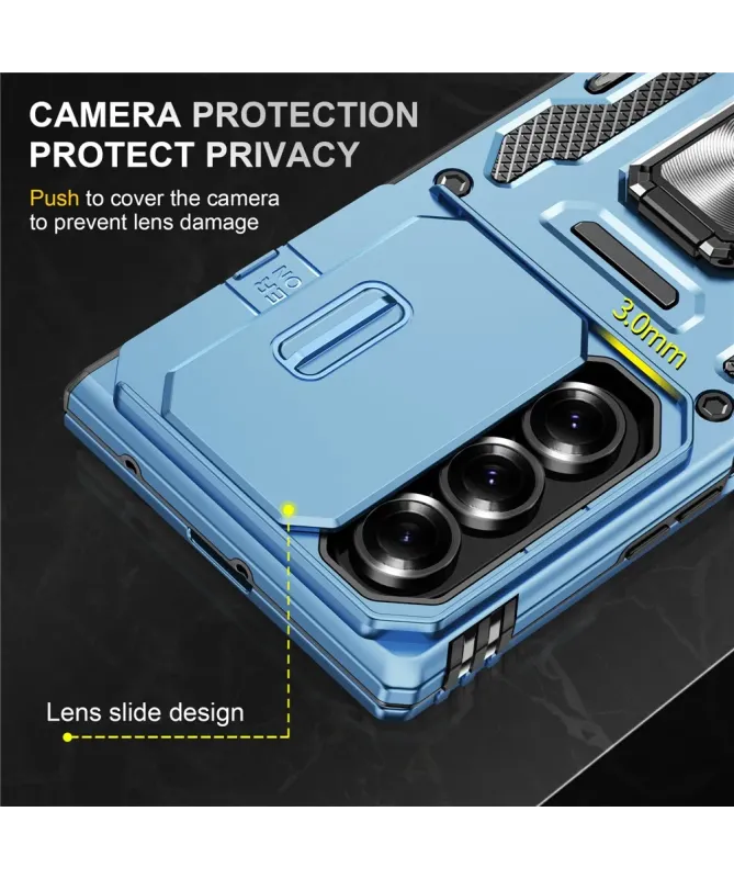 Coque Samsung Galaxy Z Fold 7 ARMOR avec support et cache caméra