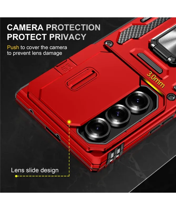 Coque Samsung Galaxy Z Fold 7 ARMOR avec support et cache caméra