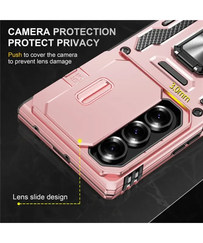 Coque Samsung Galaxy Z Fold 7 ARMOR avec support et cache caméra