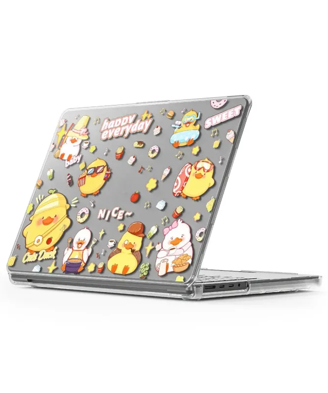 Coque MacBook Pro 14 (2024)/(2023)/(2021) Transparente Canards
