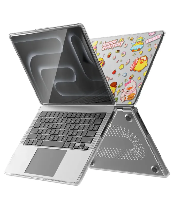 Coque MacBook Pro 14 (2024)/(2023)/(2021) Transparente Canards