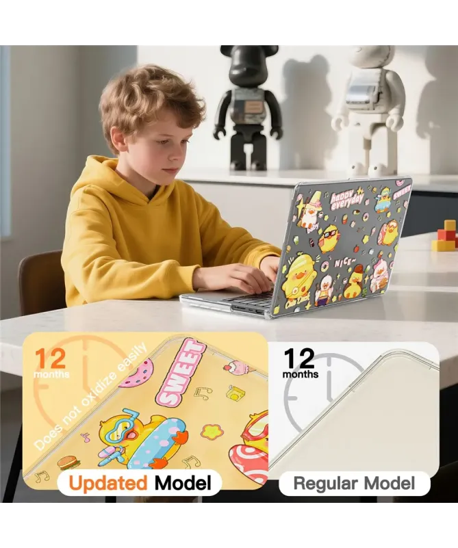 Coque MacBook Pro 14 (2024)/(2023)/(2021) Transparente Canards