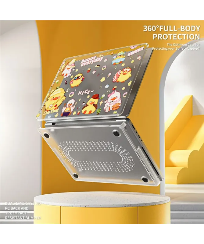 Coque MacBook Pro 14 (2024)/(2023)/(2021) Transparente Canards