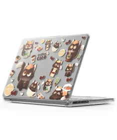 Coque MacBook Pro 14 (2024)/(2023)/(2021) Transparente Chats Café