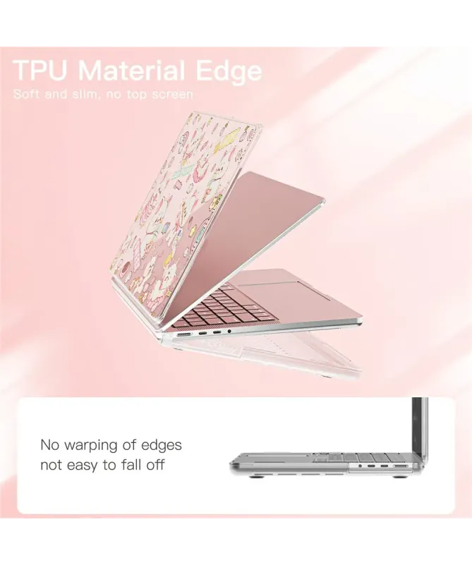 Coque MacBook Pro 14 (2024)/(2023)/(2021) Transparente Chiens Mignons