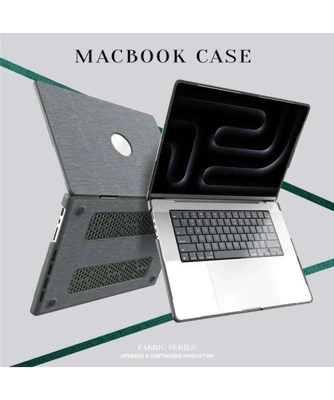 Coque MacBook Pro 16 pouces (2024)/(2023)/(2021) Rigide Effet Tissu