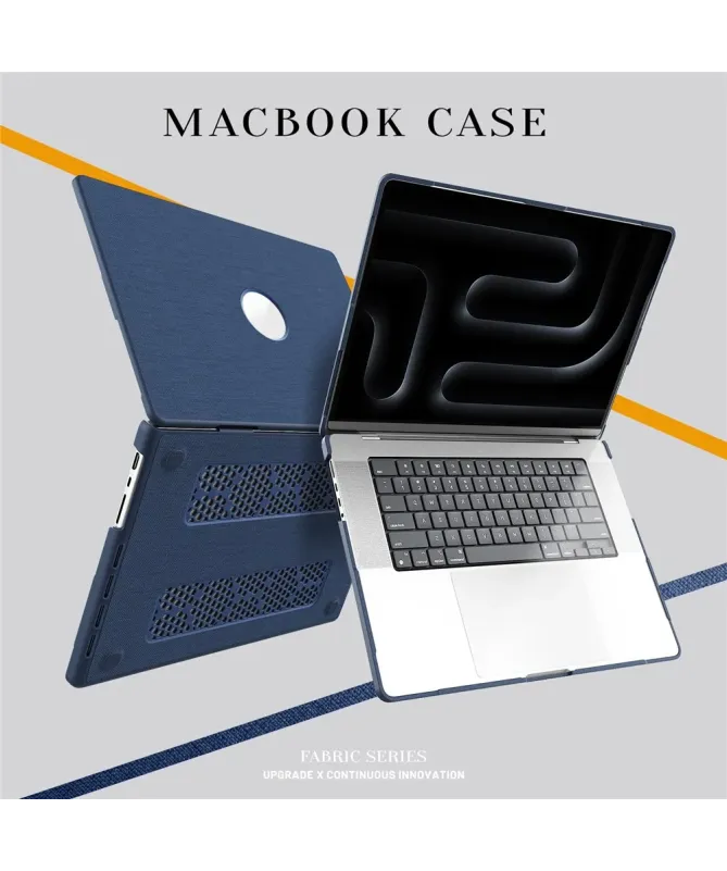 Coque MacBook Pro 16 pouces (2024)/(2023)/(2021) Rigide Effet Tissu