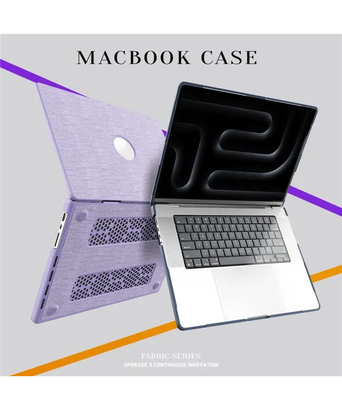 Coque MacBook Pro 16 pouces (2024)/(2023)/(2021) Rigide Effet Tissu